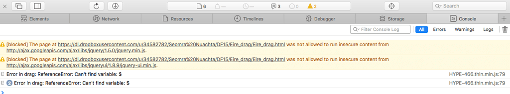 jquery on dropover