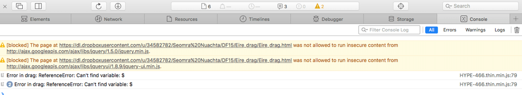 jquery on dropover