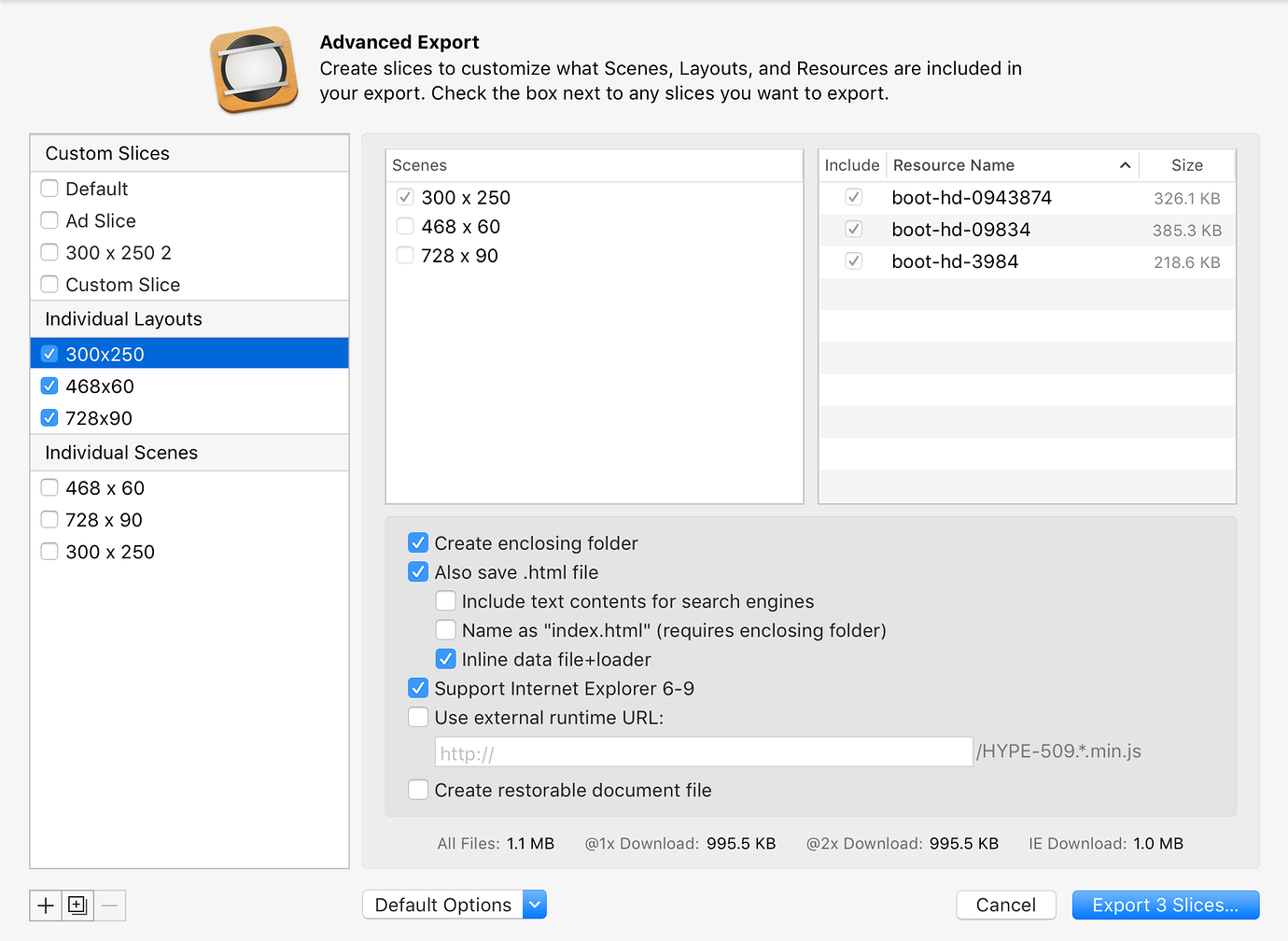 Advanced Export: Individually export scenes or layouts - Advertising ...