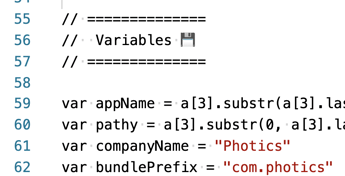 wrapping-variables
